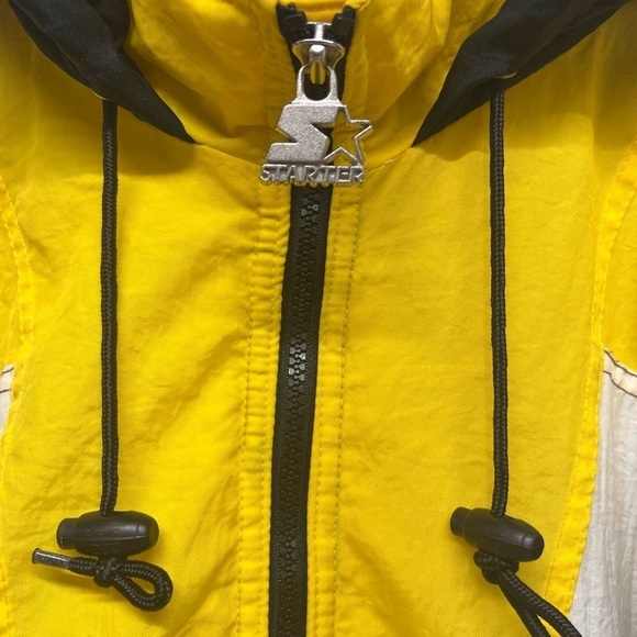 NFL - Steelers - 90s Starter Hooded 1/2 Zip Pullover Jacket  Pro Line - XL - Picture 5 of 16